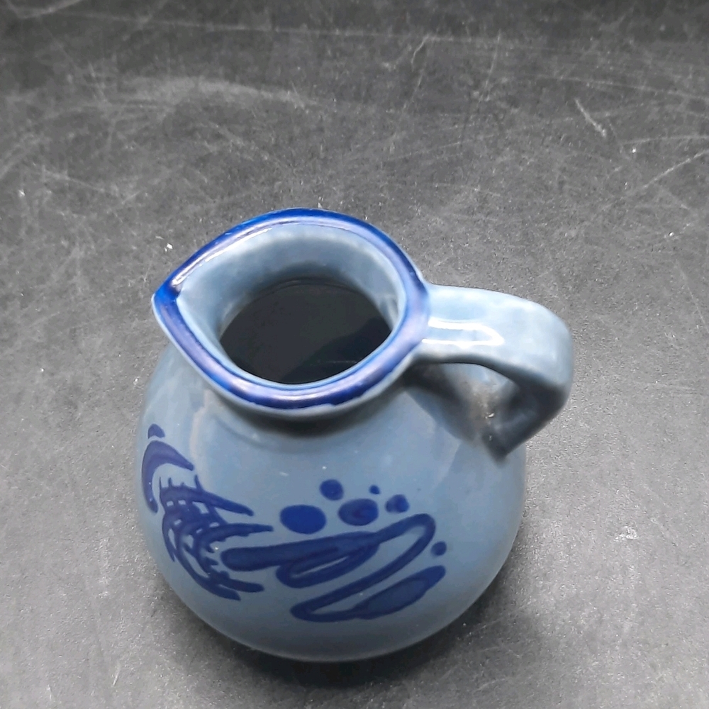 Vintage Hand Painted Reutter Porcelain Germany Dollhouse Miniature Pitcher.